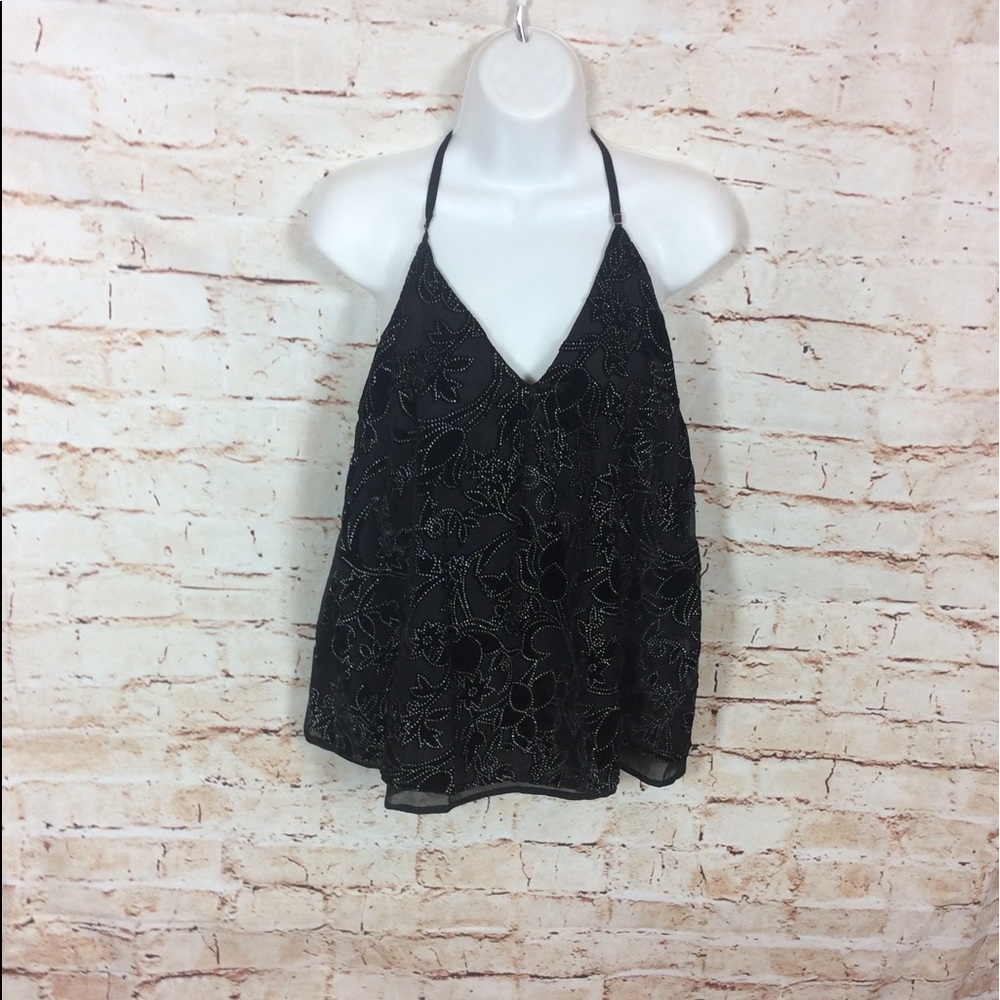 Lucky Brand Black Adjustable Strap Tank Top